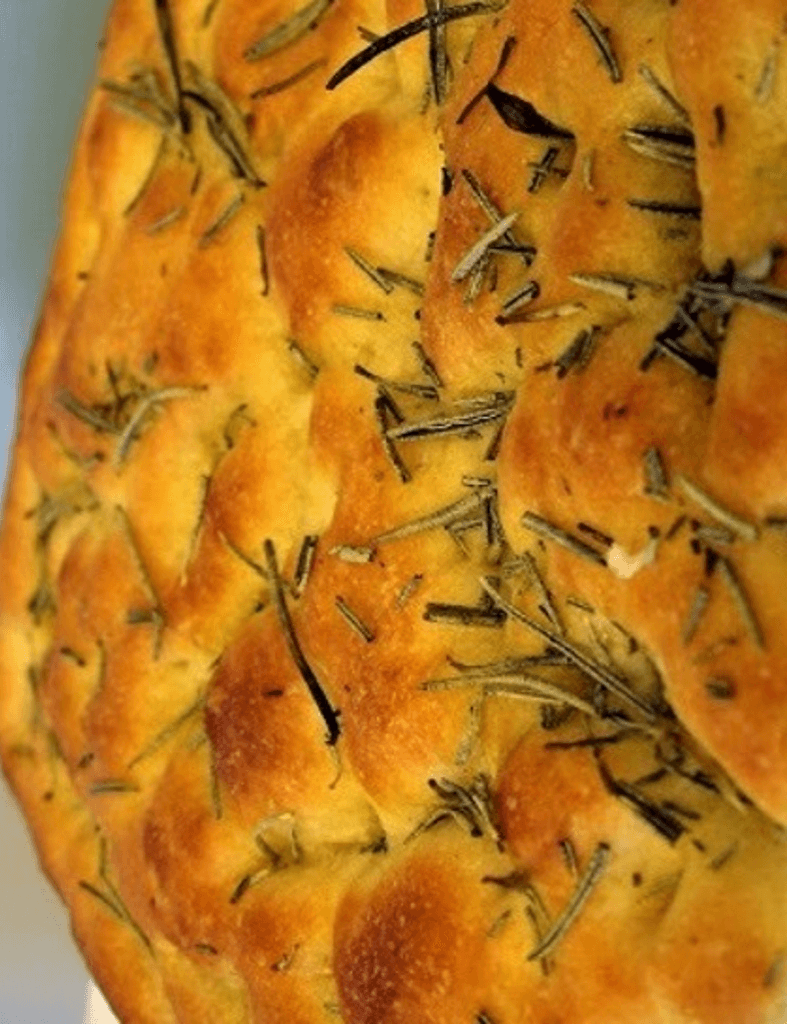 Pão artesanal Focaccia tradicional