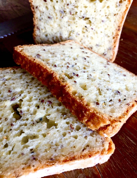 Pão artesanal sem glúten integral multigrãos